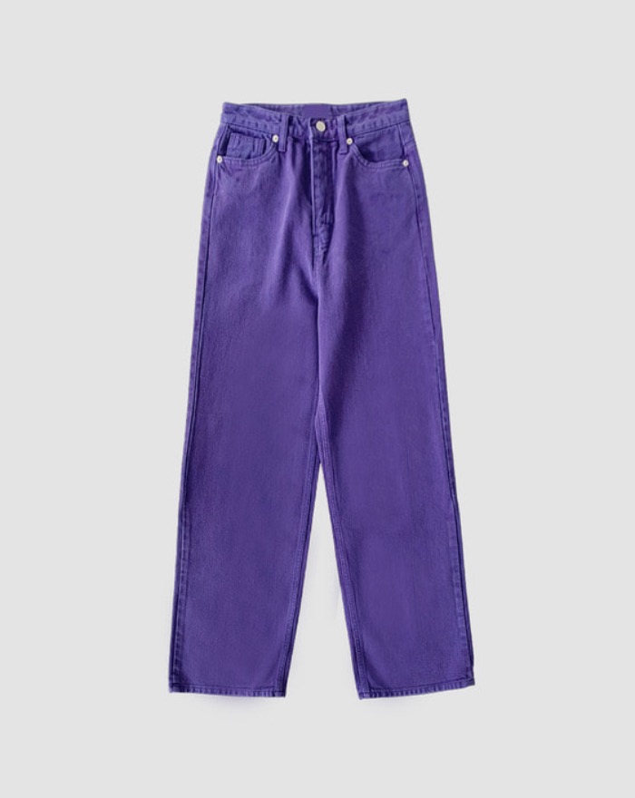 [~3XL] vivid color cotton wide pants
