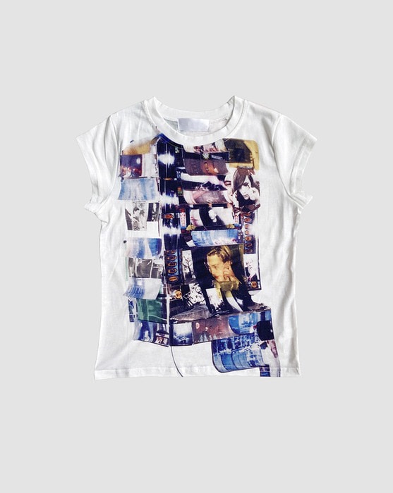 unique artistic print cotton short-sleeved T-shirt